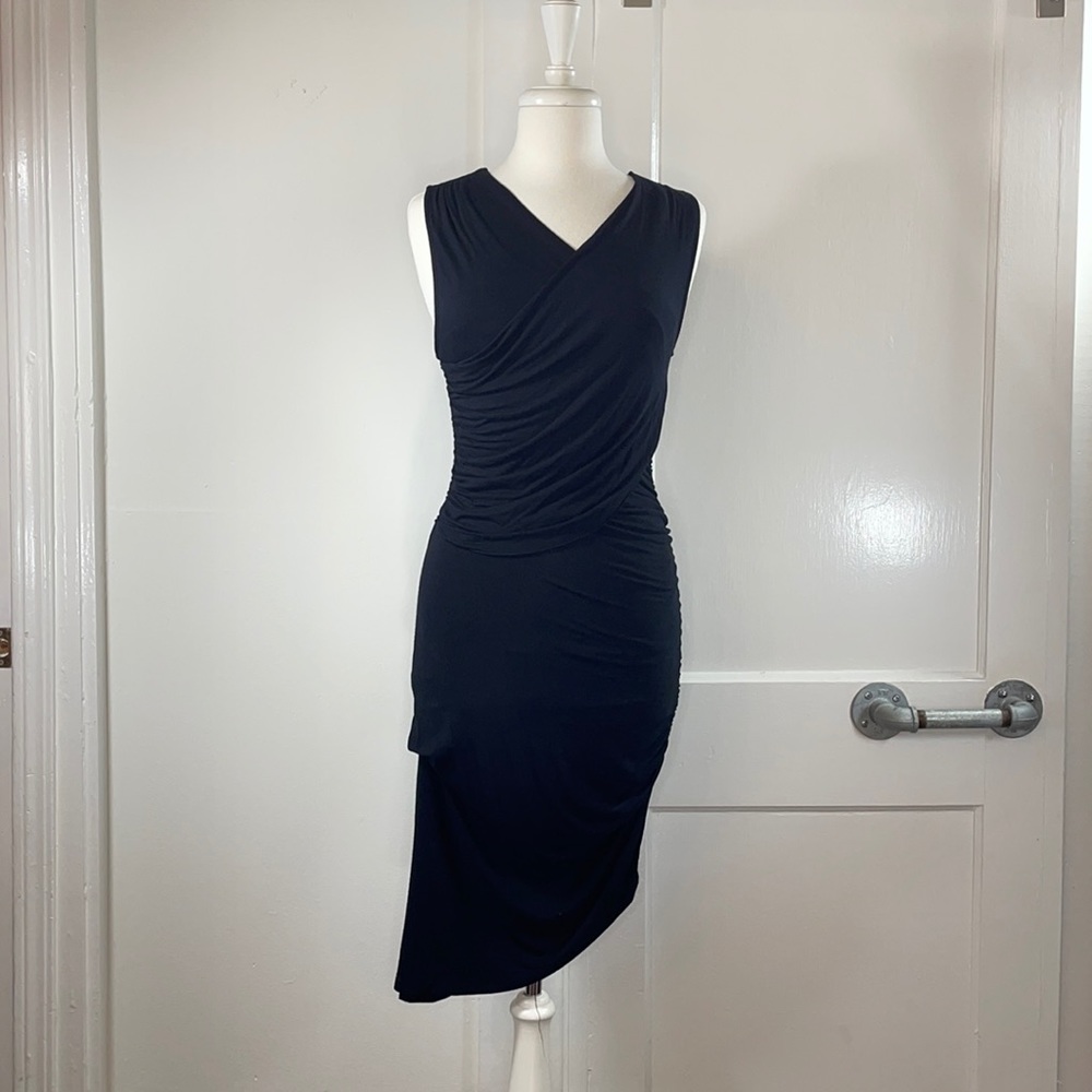 Moulinette Soeurs ruched asymmetrical jersey dress